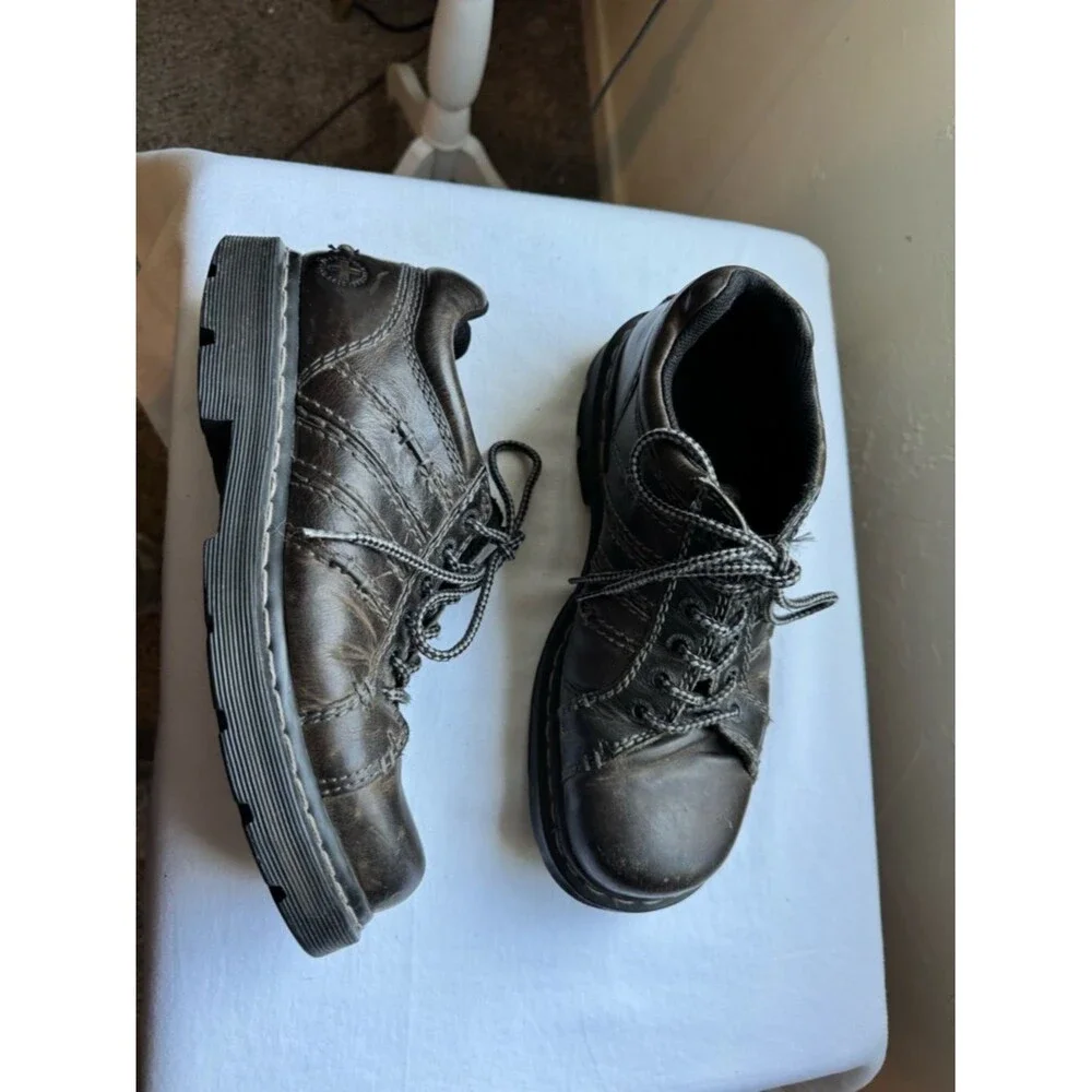 Dr. Martens Y2K Vintage Lace Up Platform Chunky Leather Keith Oxford Shoe 10